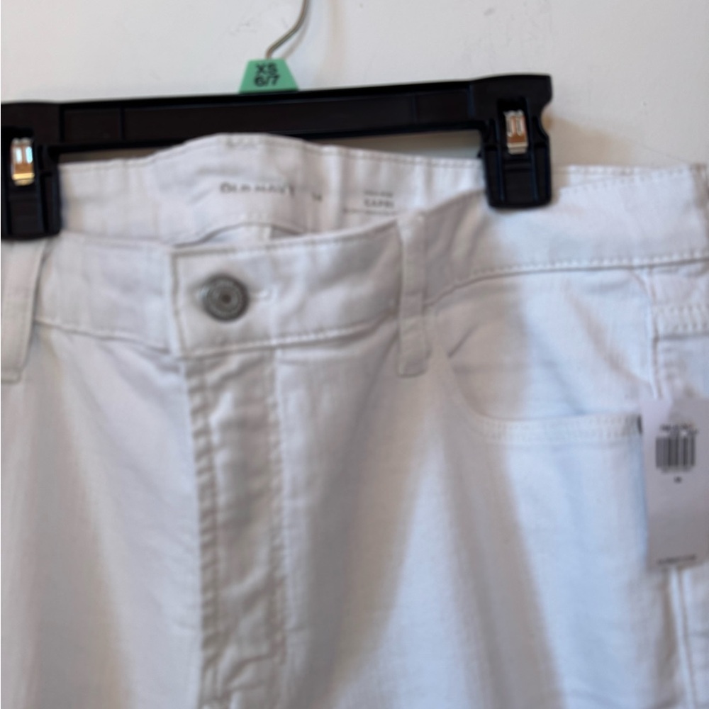 NWT OLD NAVY The Sweetheart Capri Jeans Women’s Size 14 White - Picture 4 of 7